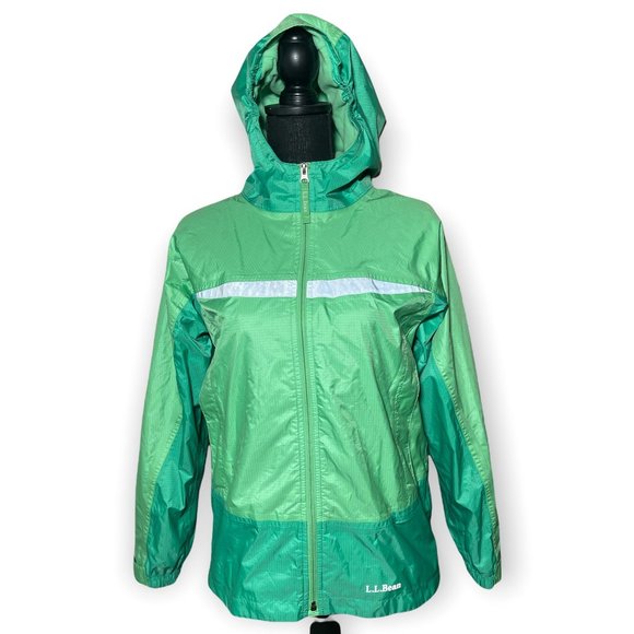 L.L.  Bean Kids Large Trail Model Rain Jacket - Picture 3 of 8